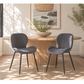 Mikasa Furniture Kendra Velvet Dining Chairs