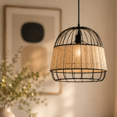 Mikasa Furniture Aven Rattan Pendant Light