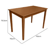 Mikasa Furniture 4 Seater Berryl Rubberwood Dining Table &amp; Chair Set