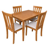 Mikasa Furniture 4 Seater Berryl Rubberwood Dining Table &amp; Chair Set