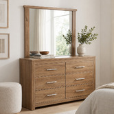 Mikasa Furniture Maddington 6 Drawer Dresser with Mirror