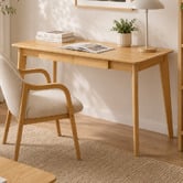 Mikasa Furniture Light Timber Courtney Pine Wood Study Desk
