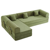 Mikasa Furniture Kiran 4 Seater King Compressed Modular Sofa Bed