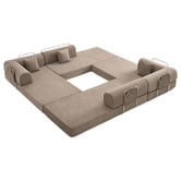 Mikasa Furniture Kiran 4 Seater King Compressed Modular Sofa Bed