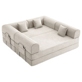 Mikasa Furniture Kiran 4 Seater King Compressed Modular Sofa Bed