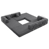Mikasa Furniture Kiran 4 Seater King Compressed Modular Sofa Bed