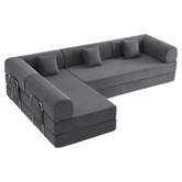 Mikasa Furniture Kiran 4 Seater King Compressed Modular Sofa Bed