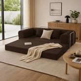 Mikasa Furniture Kiran 3 Seater Double Corduroy Sofa Bed