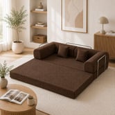 Mikasa Furniture Kiran 3 Seater Double Corduroy Sofa Bed