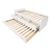 Mikasa Furniture Evren Single Bed Frame with Trundle &amp; Drawers