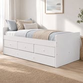 Mikasa Furniture Evren Single Bed Frame with Trundle &amp; Drawers