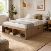 Mikasa Furniture Arlisse Double Bed Base with Underbed Storage