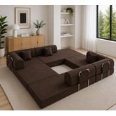 Mikasa Furniture Kiran 4 Seater King Compressed Modular Sofa Bed