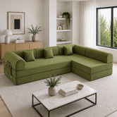 Mikasa Furniture Kiran 4 Seater King Compressed Modular Sofa Bed
