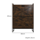 Mikasa Furniture Wren 2 Door Shoe Cabinet