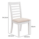 Mikasa Furniture 6 Seater Zarrah Rubberwood Dining Table &amp; Chair Set