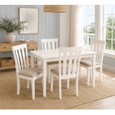 Mikasa Furniture 4 Seater Berryl Rubberwood Dining Table &amp; Chair Set