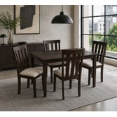 Mikasa Furniture 4 Seater Berryl Rubberwood Dining Table &amp; Chair Set