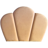 By Designs Shell Velvet Super King Bedhead
