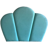 By Designs Shell Velvet Super King Bedhead