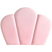 By Designs Shell Velvet Super King Bedhead