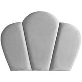 By Designs Shell Velvet Super King Bedhead
