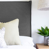By Designs Ebony Grace Upholstered Headboard with Slipcover