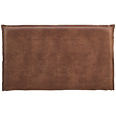 By Designs Tan Faux Leather Elsie Headboard with Slipcover