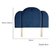 By Designs Sheera Velvet Single Bedhead