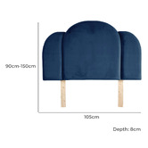 By Designs Sheera Velvet Single Bedhead
