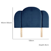 By Designs Sheera Velvet Single Bedhead