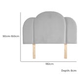 By Designs Sheera Velvet Single Bedhead