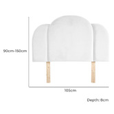 By Designs Sheera Velvet Single Bedhead