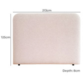 By Designs Richelle Upholstered Super King Bedhead