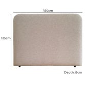 By Designs Richelle Upholstered Double Bedhead