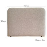By Designs Richelle Upholstered Queen Bedhead