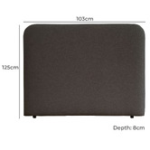 By Designs Richelle Upholstered Single Bedhead