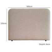By Designs Richelle Upholstered King Bedhead