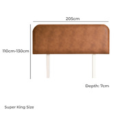 By Designs Minna Faux Leather Bedhead