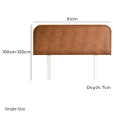 By Designs Minna Faux Leather Bedhead