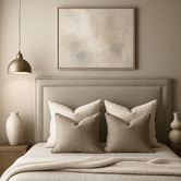By Designs Zoe Upholstered  Velvet Double Bedhead