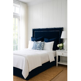By Designs Zoe Upholstered  Velvet Double Bedhead