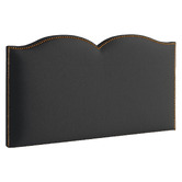 By Designs Plain Upholstered Heart Single Bedhead