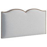By Designs Plain Upholstered Heart Queen Bedhead