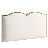 By Designs Plain Upholstered Heart King Single Bedhead