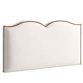 By Designs Plain Upholstered Heart Queen Bedhead