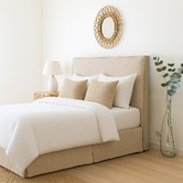 By Designs Cowell Linen-Blend Single Bedhead