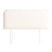 By Designs Snow Louella Upholstered Bedhead with Slipcover