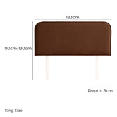 By Designs Louella II Upholstered Bedhead with Slipcover