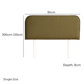 By Designs Louella Upholstered Bedhead with Slipcover
